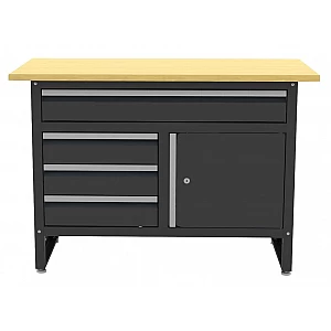 Workbench with wooden worktop