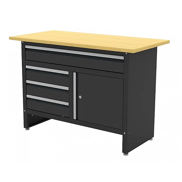 Workbench with wooden worktop