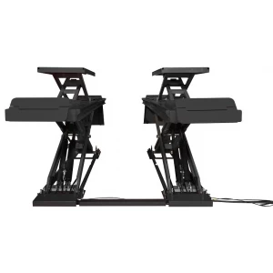 Ultra-low profile scissor lift with integrated secondary lift BD640WAF