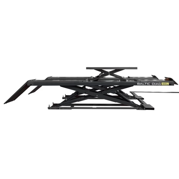 Ultra-low profile scissor lift with integrated secondary lift BD640WAF