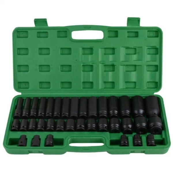 Triecienmuciņu komplekts 1/2", 8–32 mm, 35 gab.