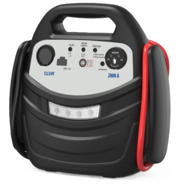 Multifunctional jump starter and charger 12/24 V 1200/2400 A 36 Ah