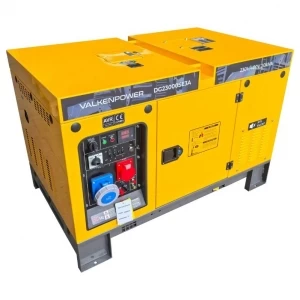 Valkenpower 16 kW portable diesel generator with a sound-insulated enclosure