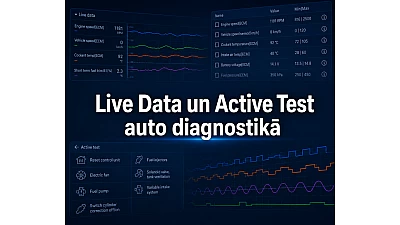Live Data un Active Test auto diagnostikā - kā tie atšķiras un kā tos izmantot kopā?
