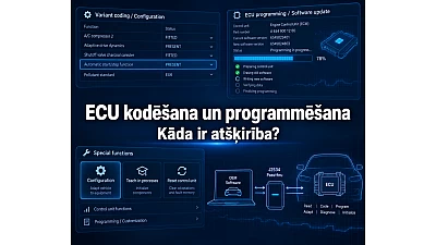 ECU kodēšana un programmēšana - kāda ir atšķirība?