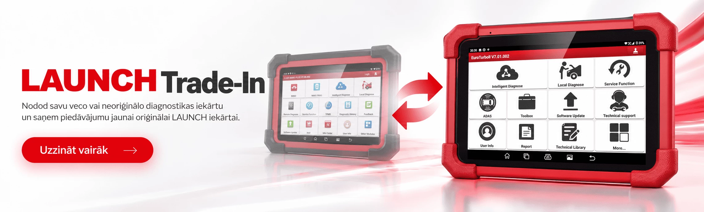 LAUNCH Trade-In diagnostic equipment in Latvia | BalticDiag