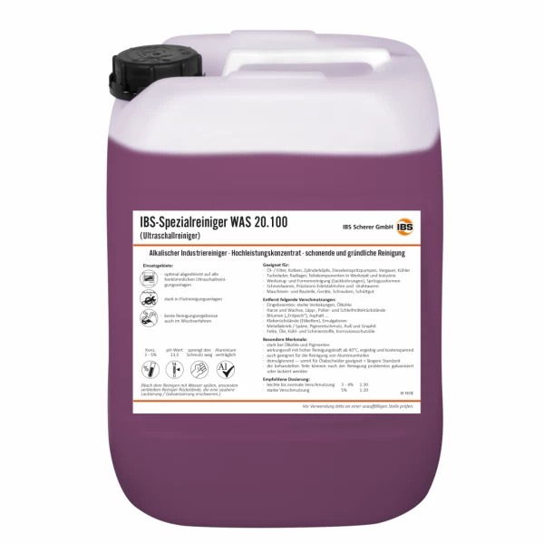 Industrial ultrasonic cleaning concentrate, 20 L