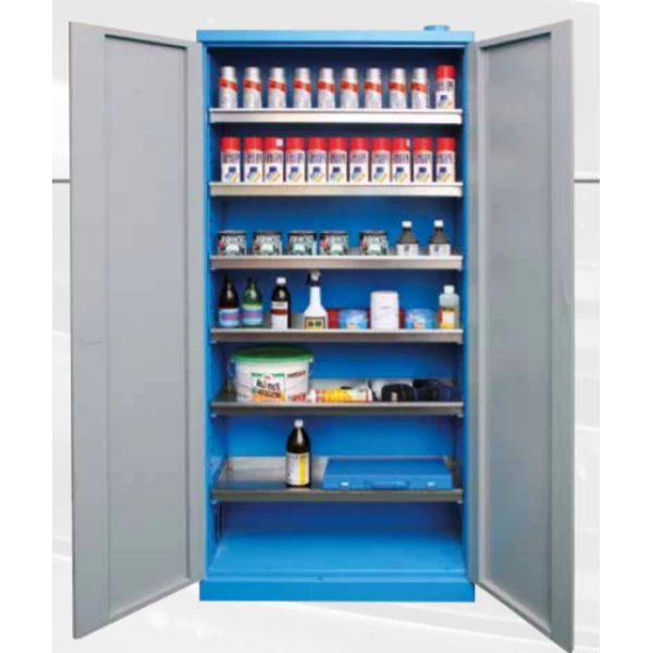 Chemical storage cabinet with ventilation opening