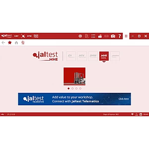 Jaltest MHE universālais diagnostikas aprīkojums pacelšanas un uzglabāšanas iekārtām