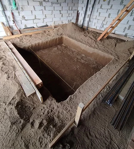 Floor preparation for BD-S4 lift installation