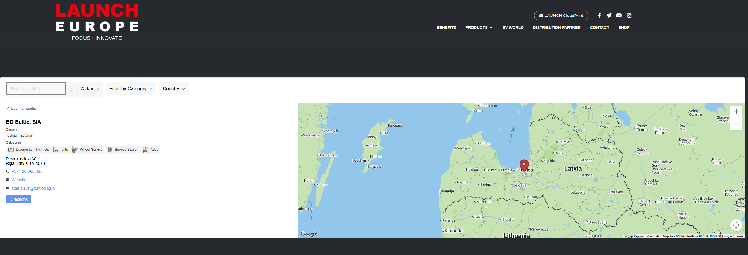 BD Baltic, SIA kā oficiālais LAUNCH pārstāvis Latvijā LAUNCH Europe partneru kartē